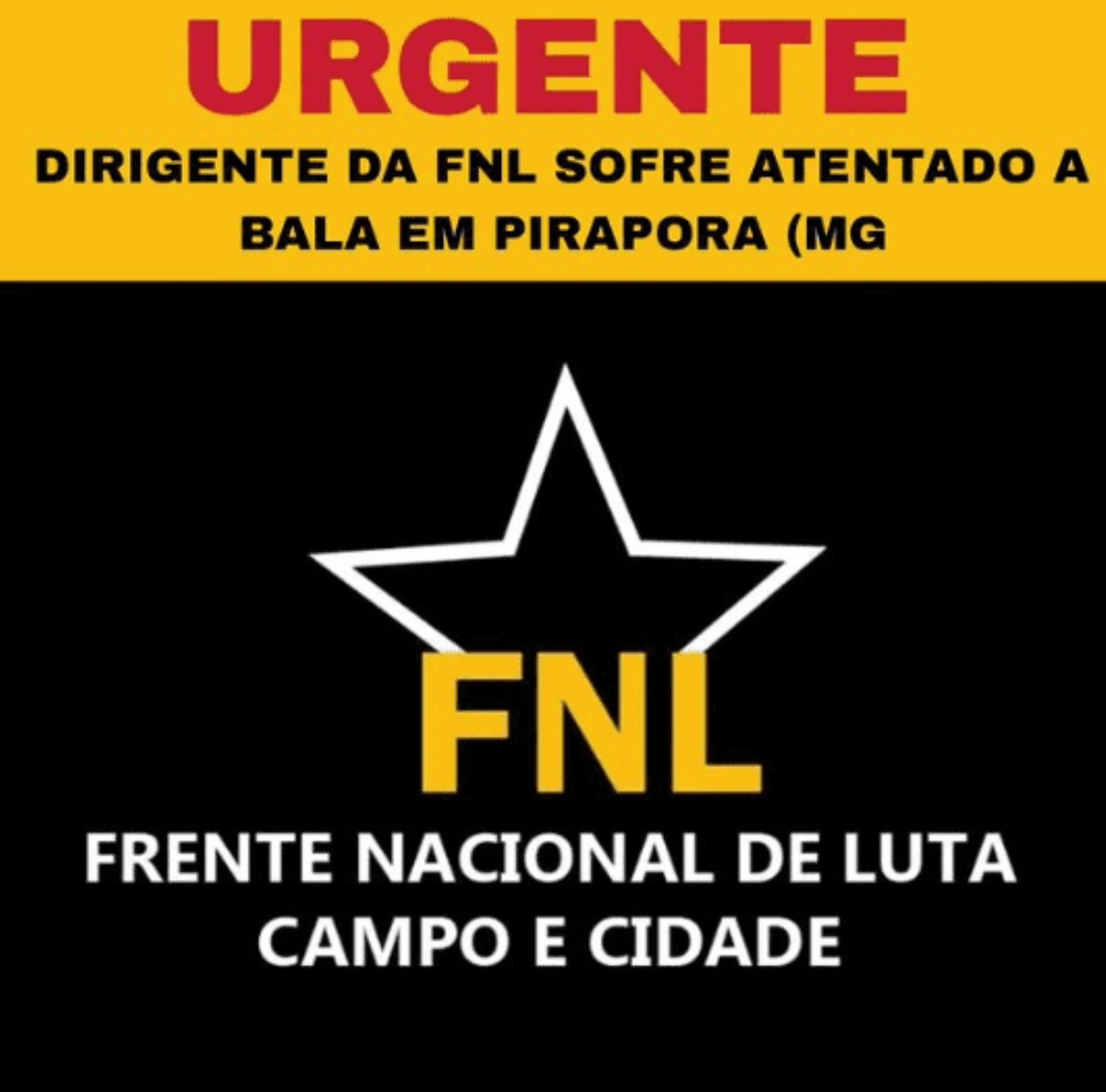 DRINGEND! Brasilien: Führer der Nationalen Front des Kampfes angeschossen!