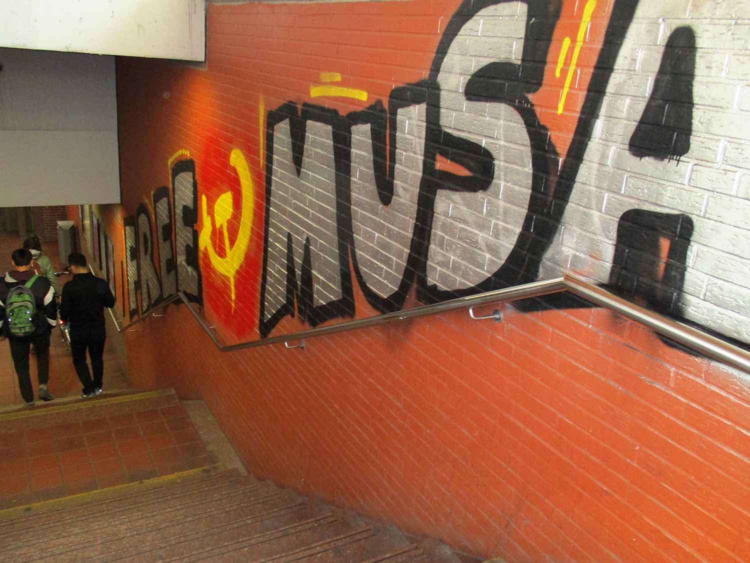 Wandbild in Solidarität mit Musa Aşoğlu