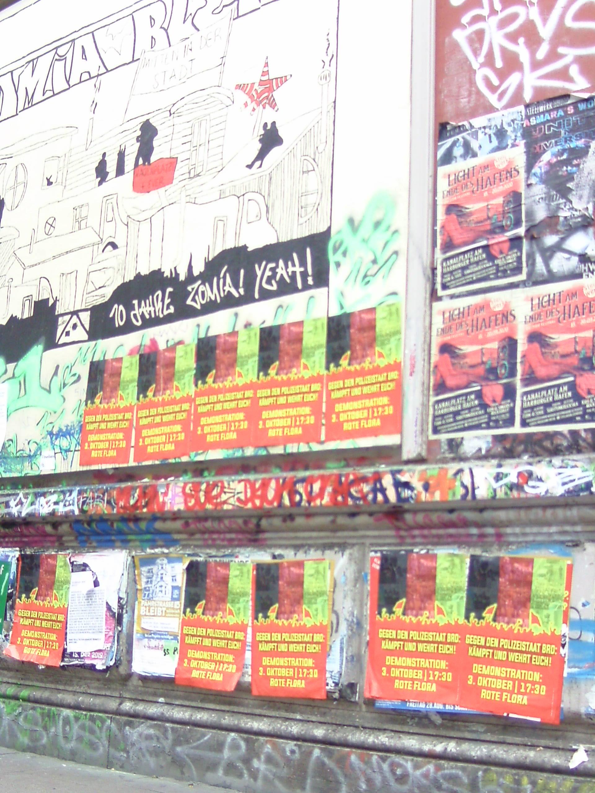 Hamburg: Einige Eindrücke der Mobilisierung zur Demo am 3. Oktober