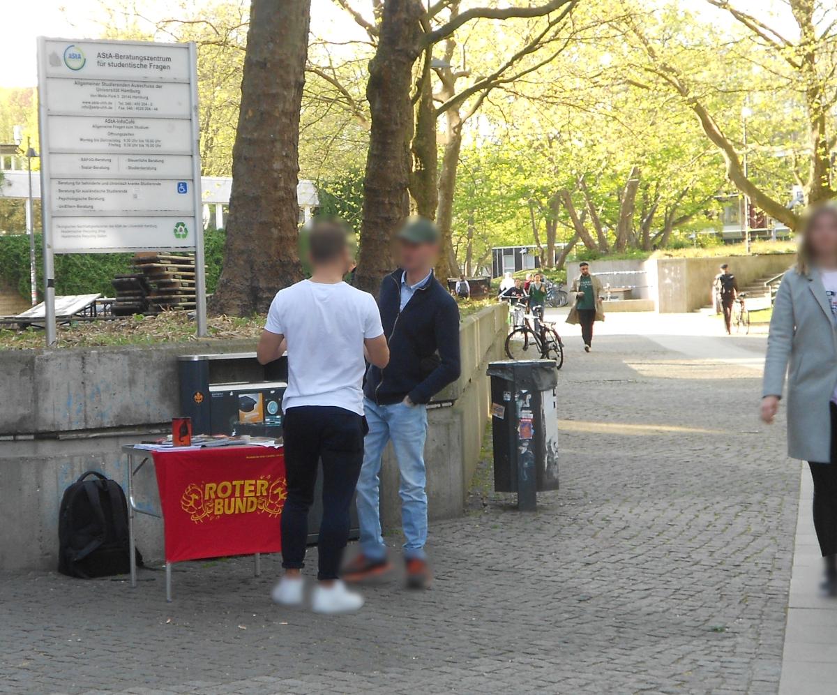 Hamburg: Agitation and propaganda for the Roter Bund
