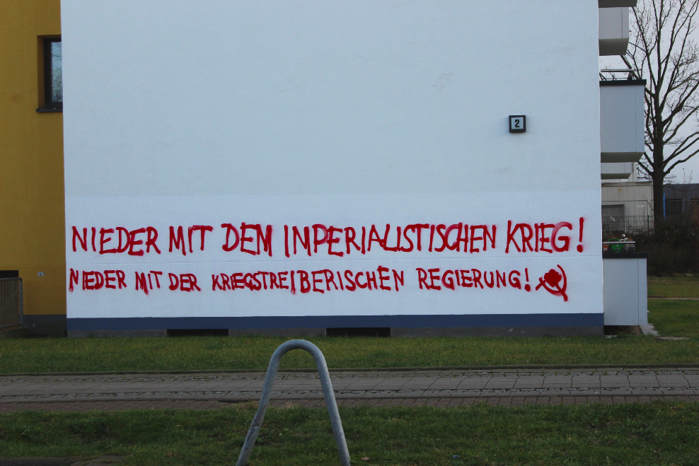 Hamburg: Malung gegen den imperialistischen Krieg