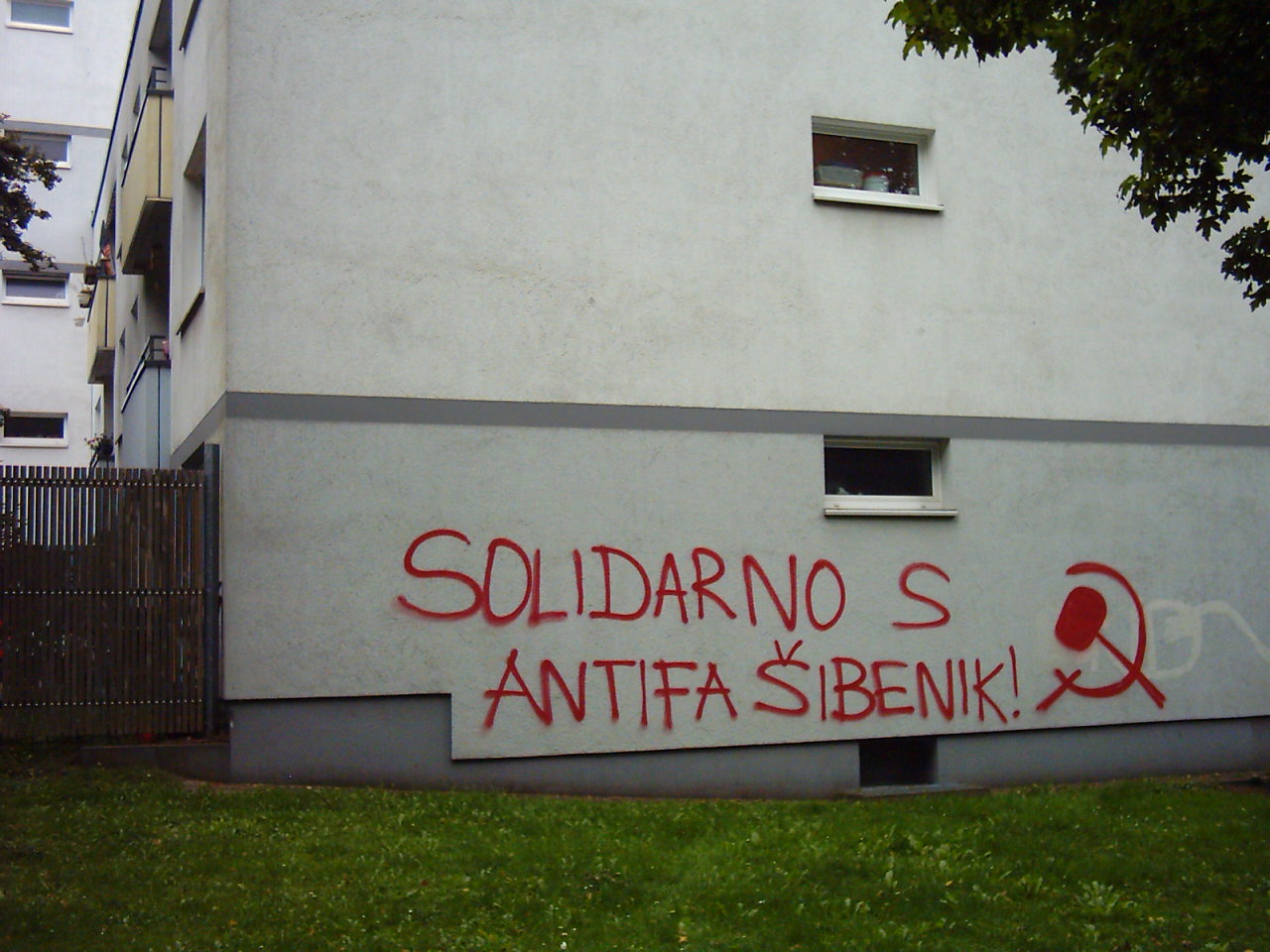 Solidarität mit der Antifa Šibenik