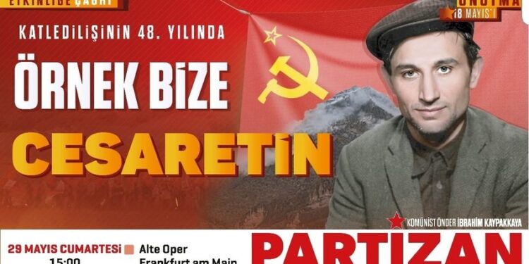 Partizan: Mobivideo zu Gedenkveranstaltung zum 48. Todestages von Ibrahim Kaypakkaya in Frankfurt