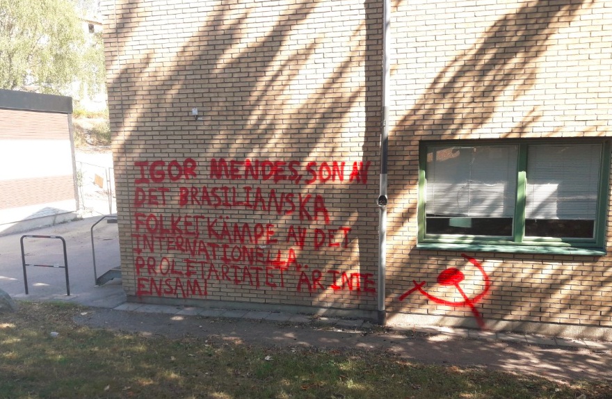 Action in solidarity with Igor Mendes in Sweden