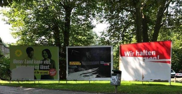 Immer weniger Plakate überleben den Wahlkampf