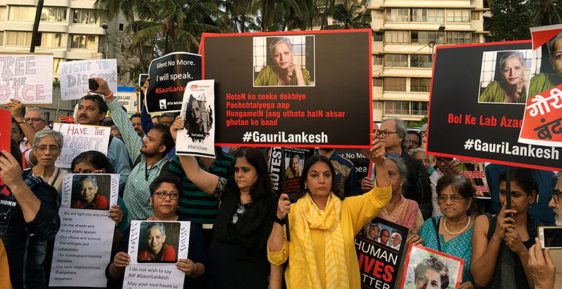 Mord an Journalistin in Indien