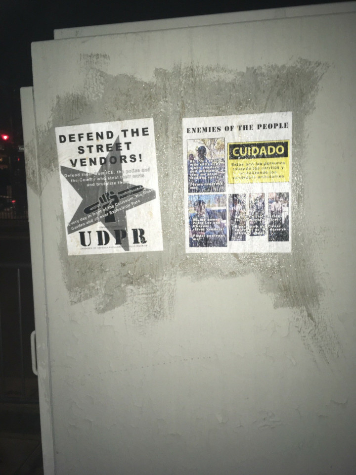 Actions in solidarity with the street vendors in Los Angeles