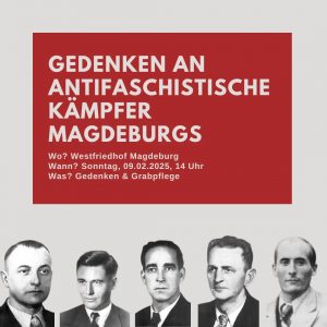 Magdeburg: Gedenken an Frank Böttcher und Magdeburger Widerstandskämpfer