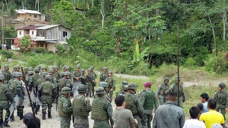 Sturm auf Bergbauprojekt in Ecuador