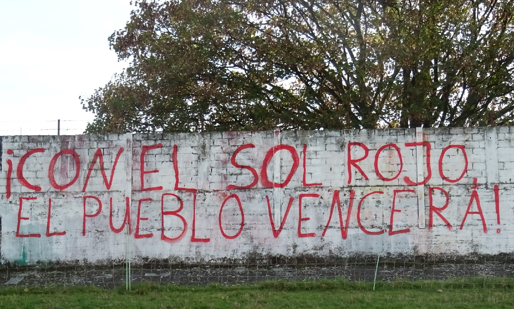NRW: Painting in honor of the Mexican comrades Jesús Manuel García Martínez and Filogonio Martínez Merino