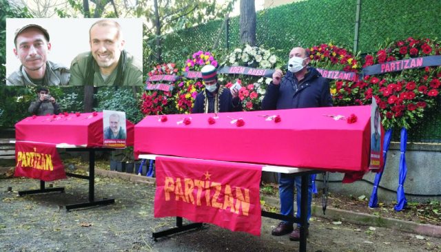 Funeral of the comrades Nubar, Özgür and Asmin