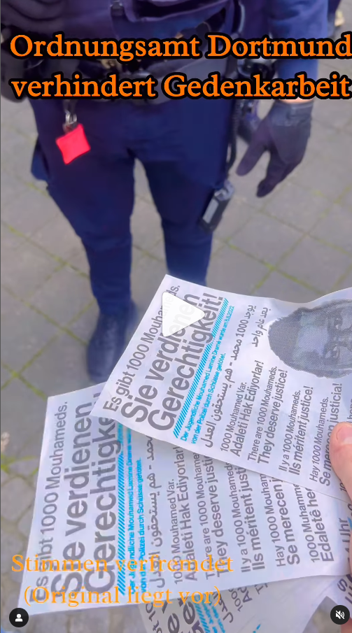 NRW: Dortmund auxiliary cops attack action for anniversary of Mouhamed’s death