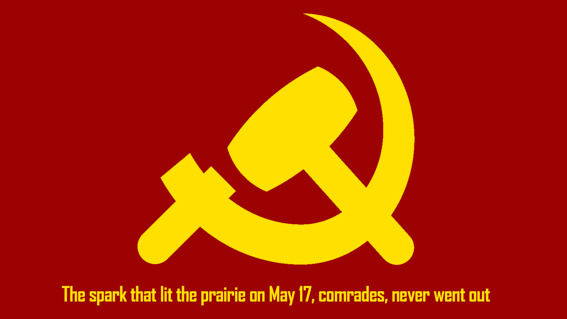 CPP(RC): The spark that lit the prairie on May 17, comrades, never went out