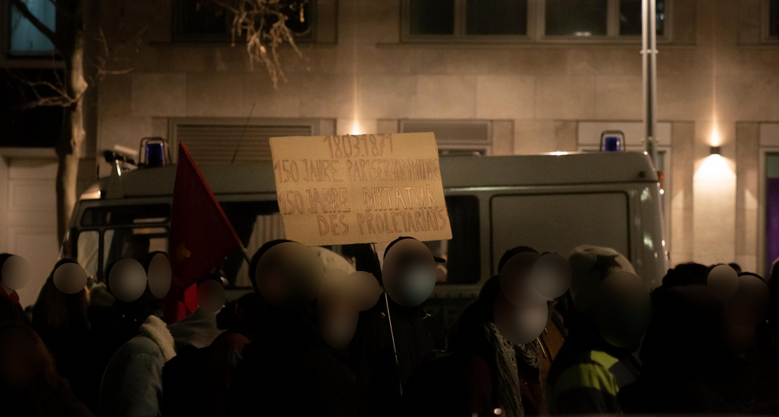 Rally and graffiti on 18.03. in Berlin