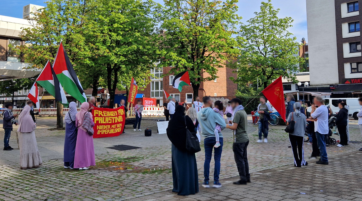 Kundgebung in Hamburg-Billstedt für Palästina und den palästinensischen Widerstand