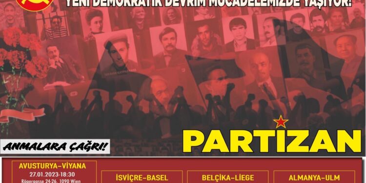 Partizan-Europa: „Aufruf zu Veranstaltungen zum Gedenken an die Märtyrer der Partei und der Revolution!“