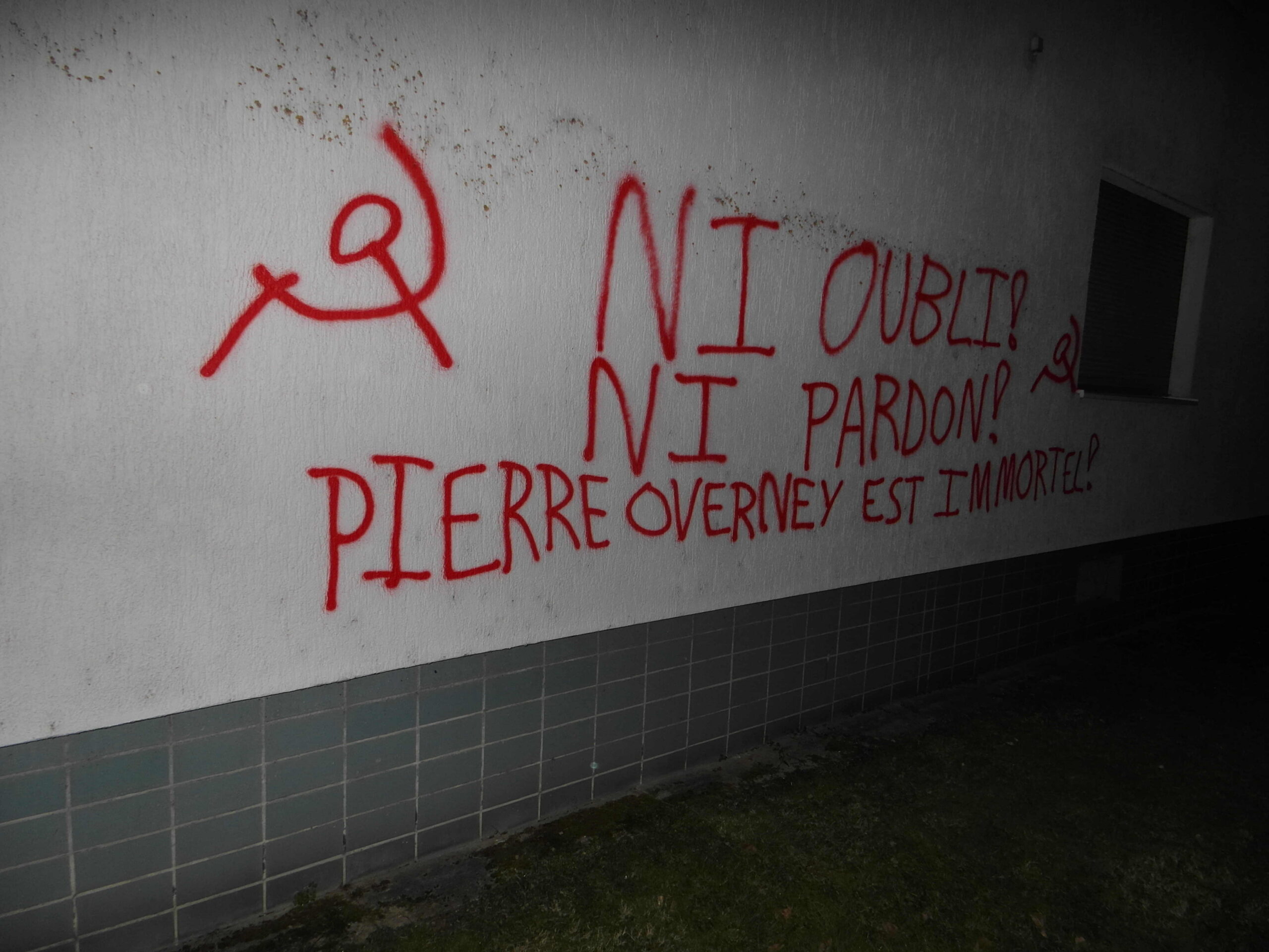 Graffiti in memory of Pierre Overney