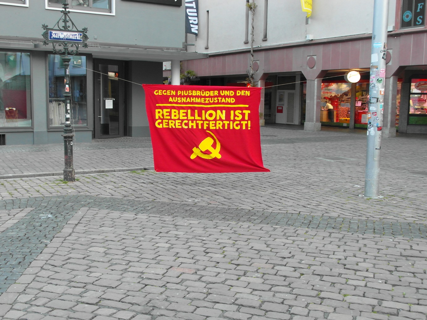 Proteste gegen christliche Fundamentalisten in Freiburg