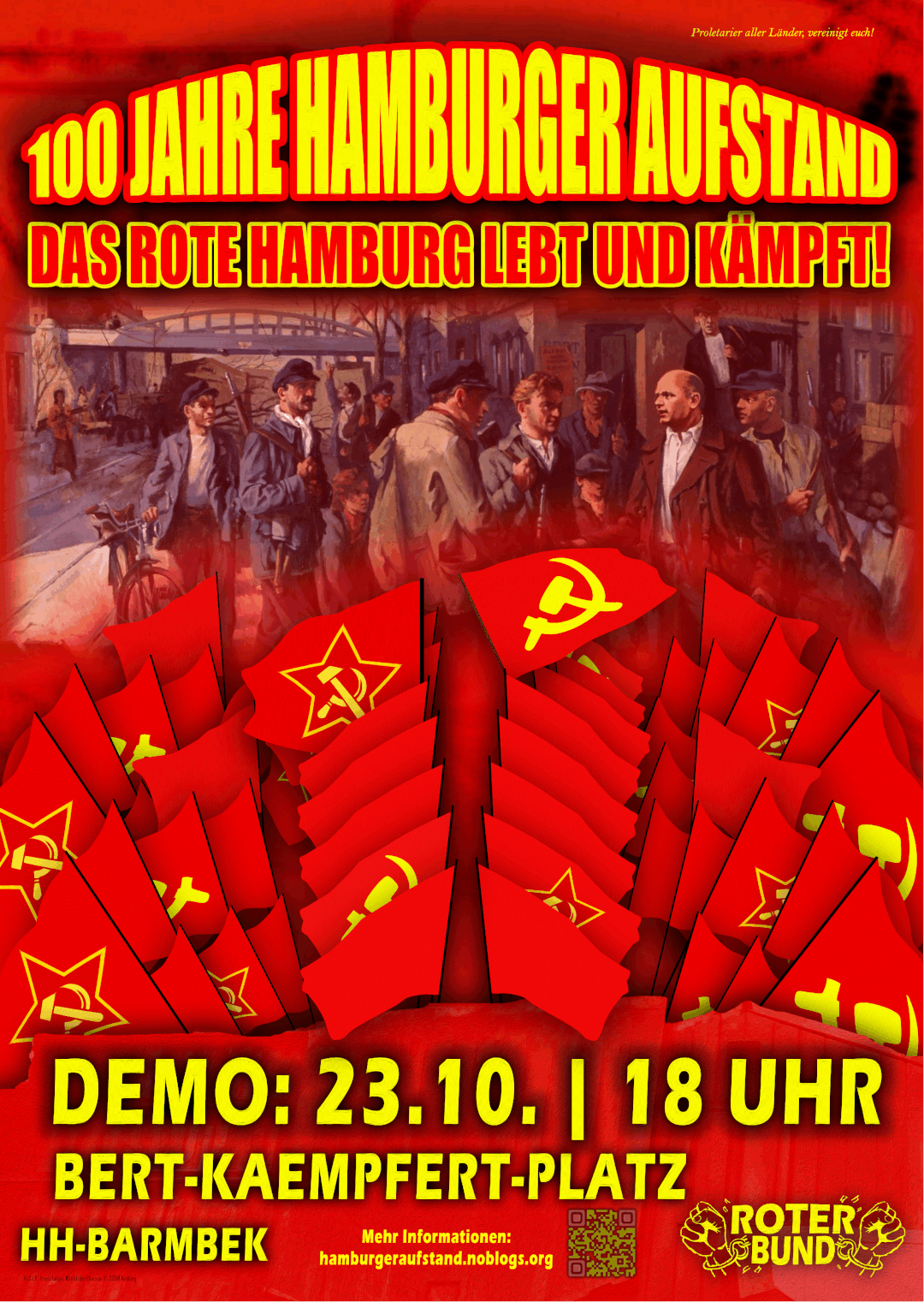 100 Jahre Hamburger Aufstand: Aufruf auf Farsi