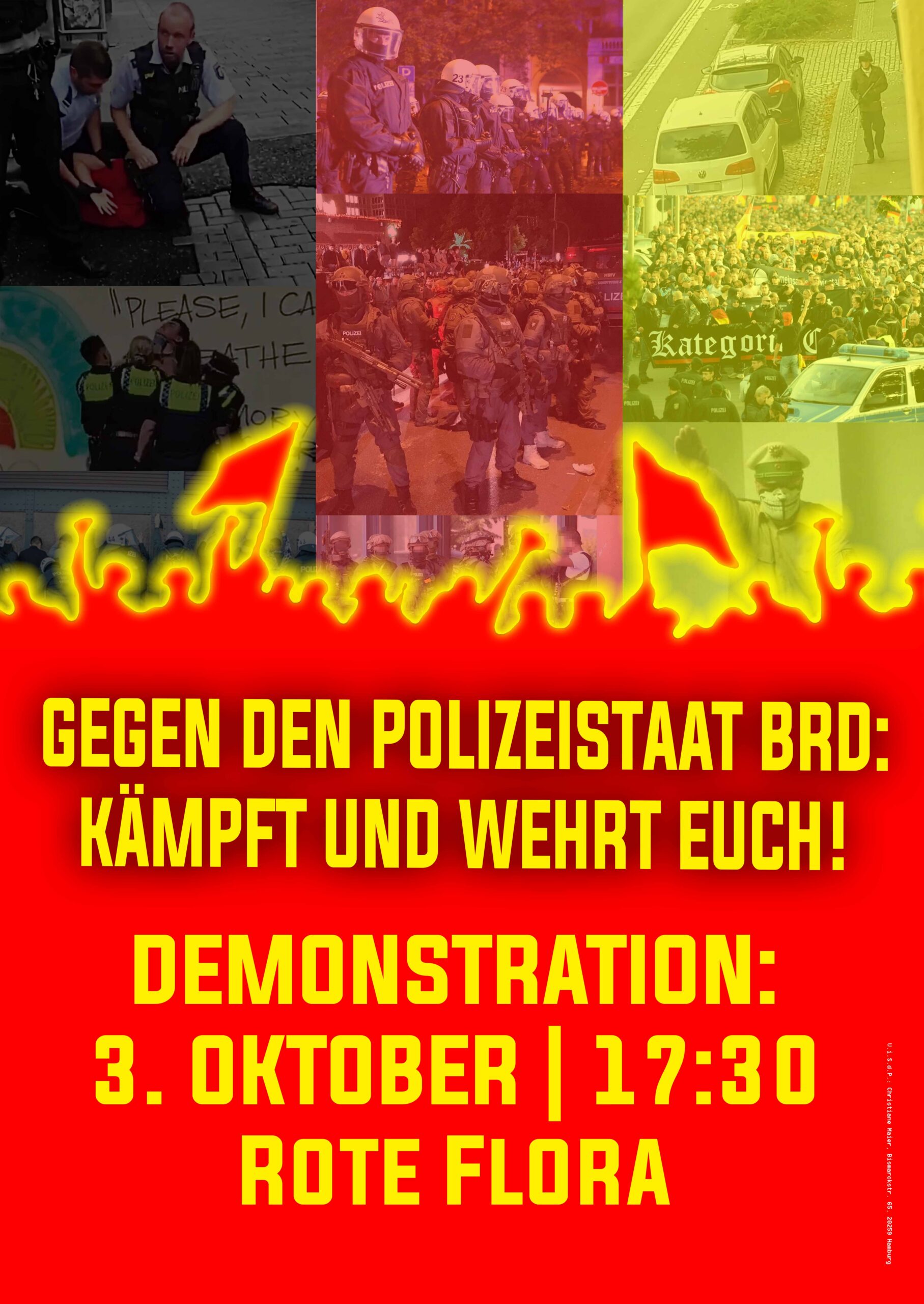 Gegen den Polizeistaat BRD: Kämpft und wehrt euch!