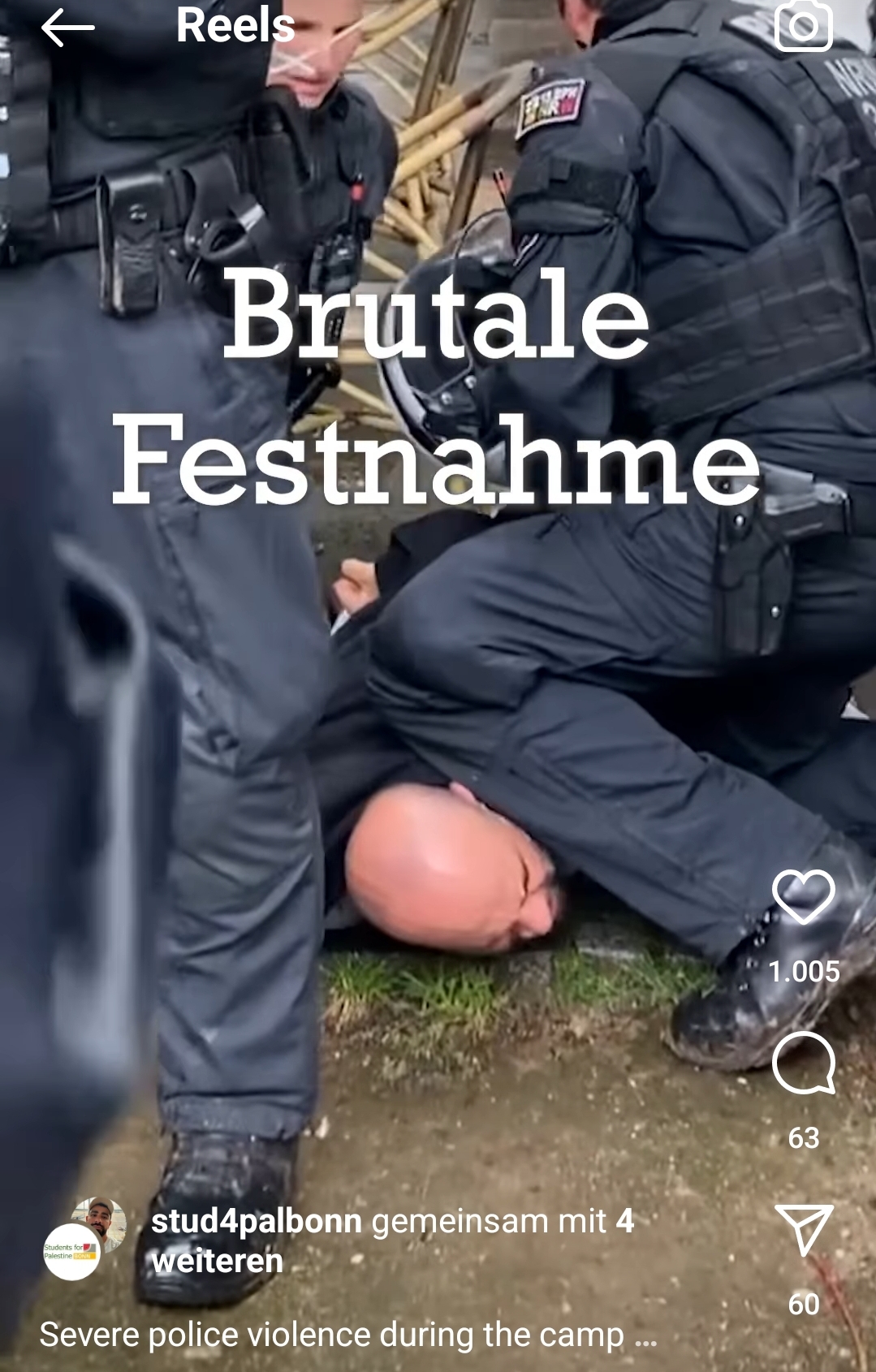 NRW: Polizei stürmt Palästina-Camp an der Universität Bonn