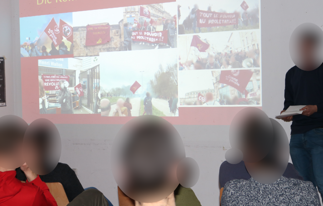 Bremen: Presentation on the pension reform protests in France