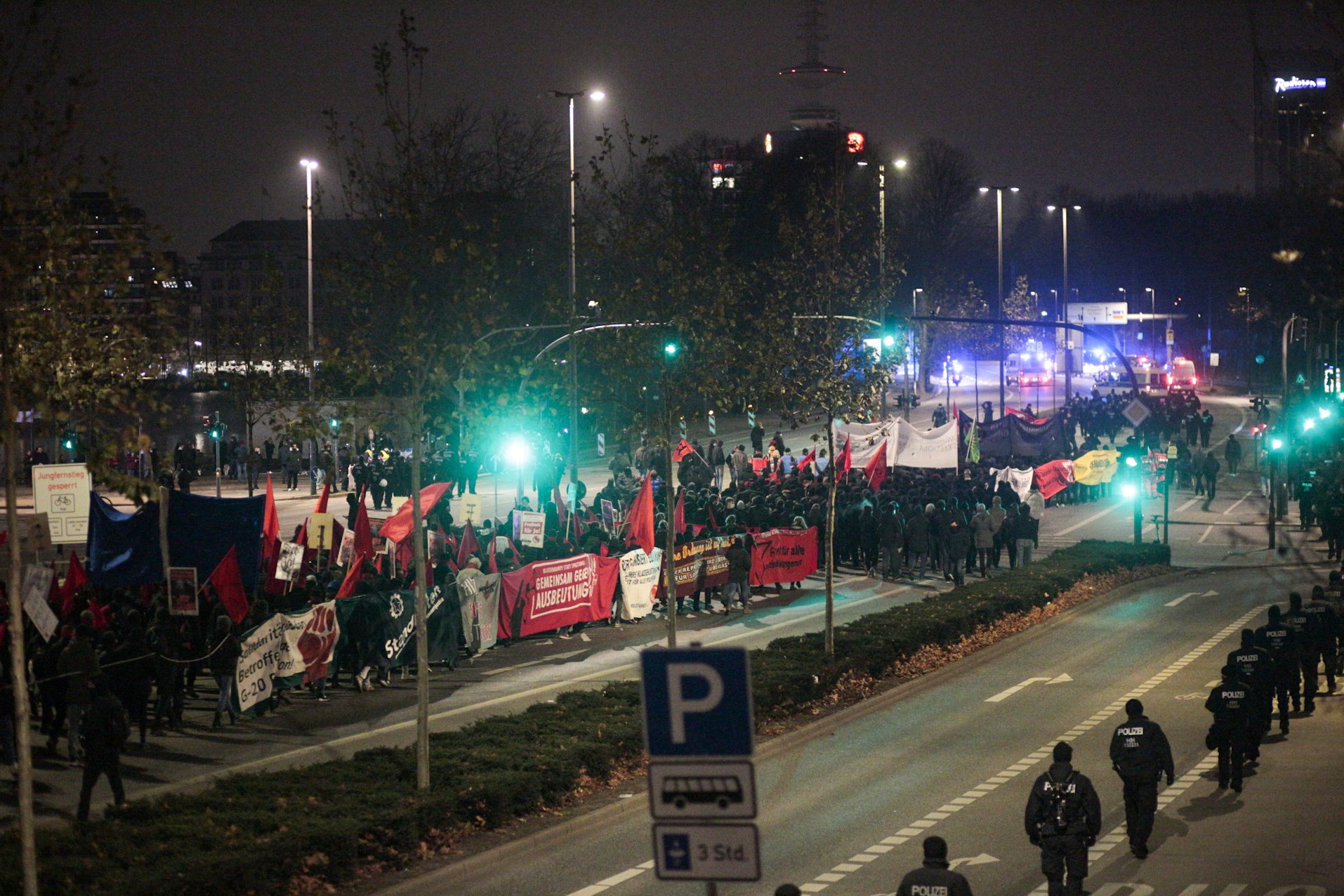 Demonstration because of the Rondenbarg trial