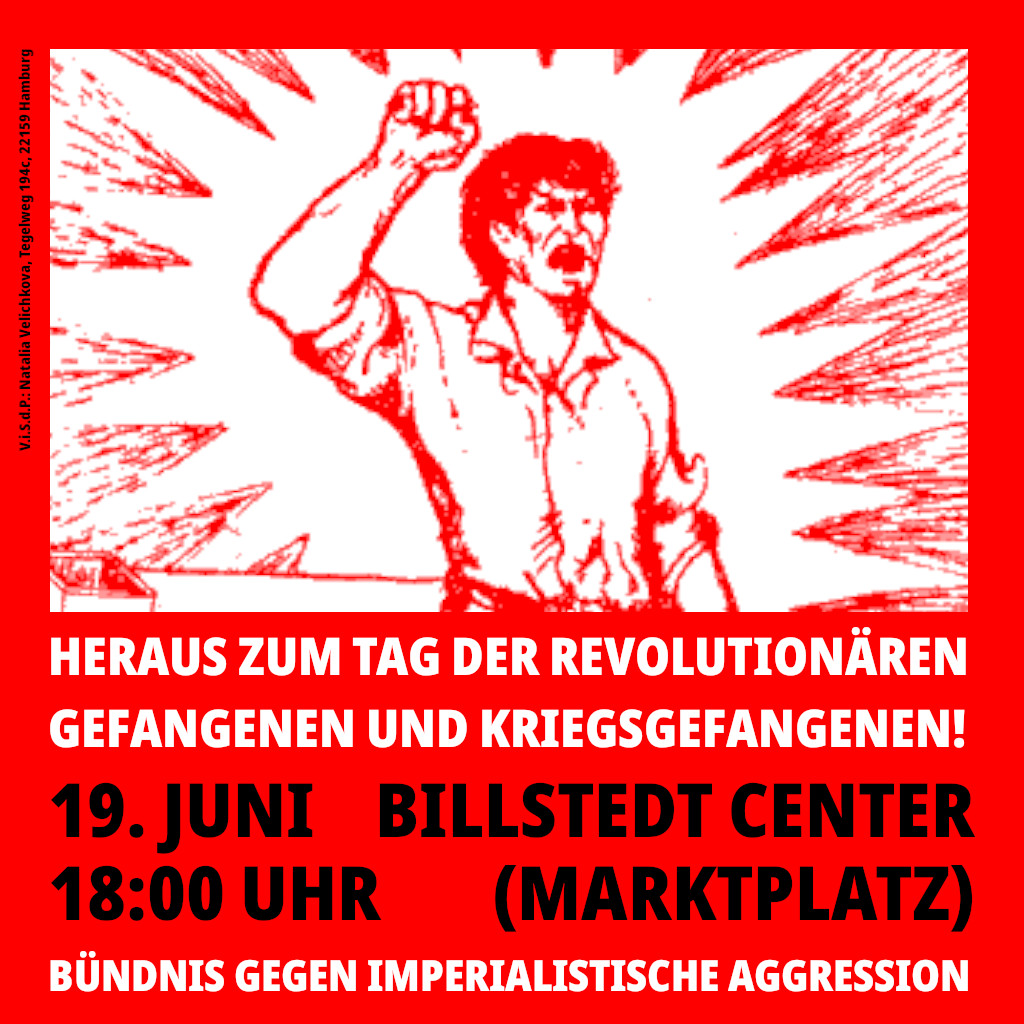 Hamburg: Heraus zur Kundgebung am 19. Juni!