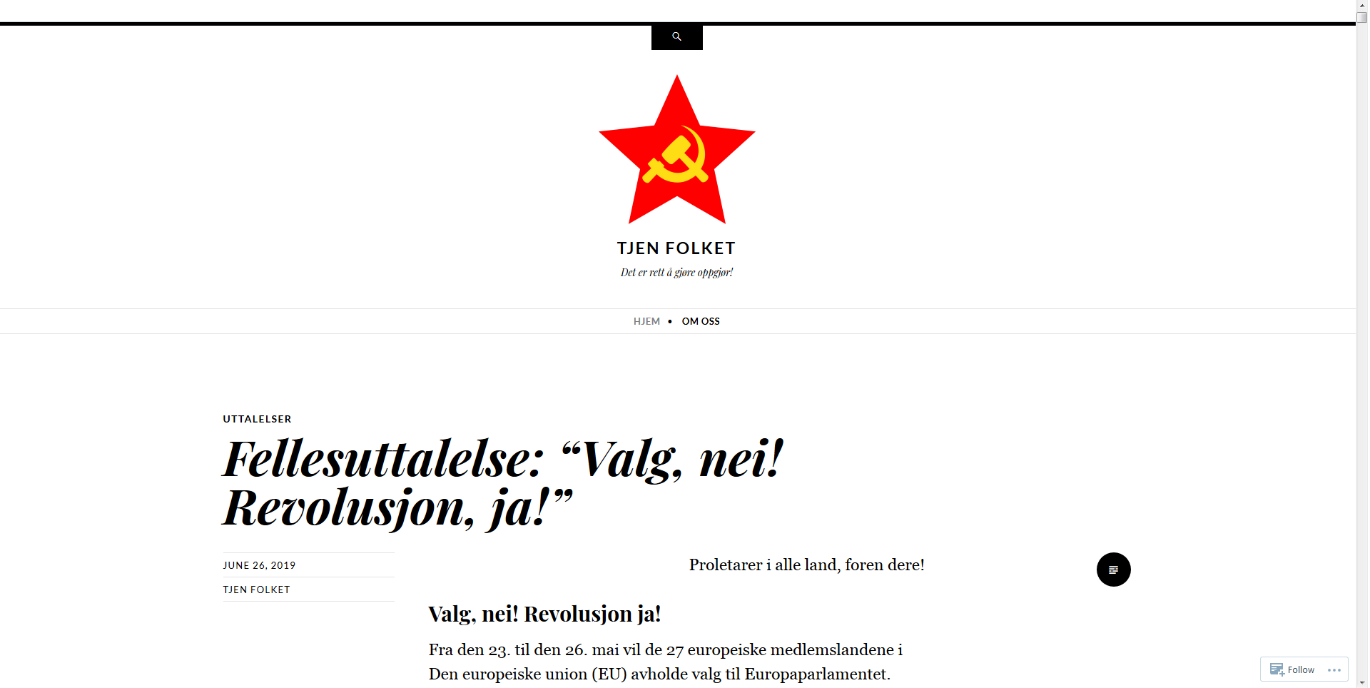 New revolutionary website in Norway