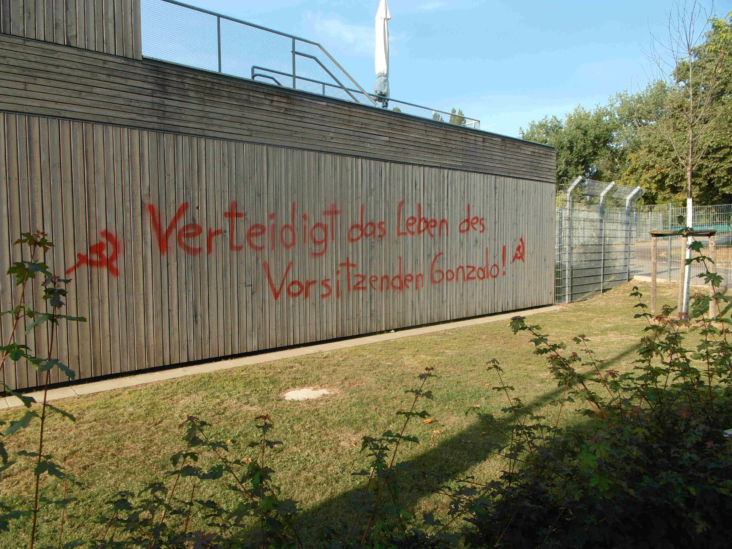 Actions in defense of Chairman Gonzalo in Freiburg