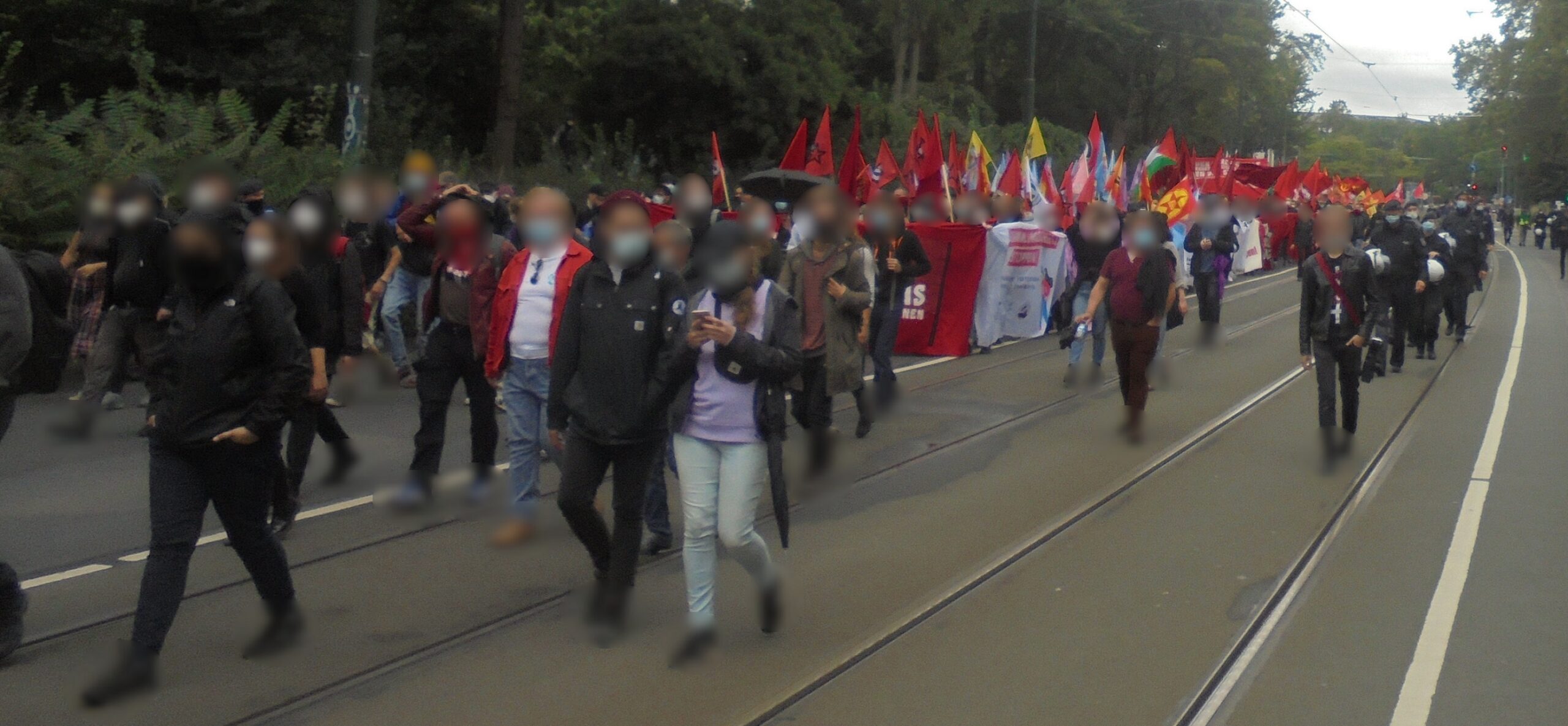 Düsseldorf: Large-scale demonstration against the Assembly Law in NRW