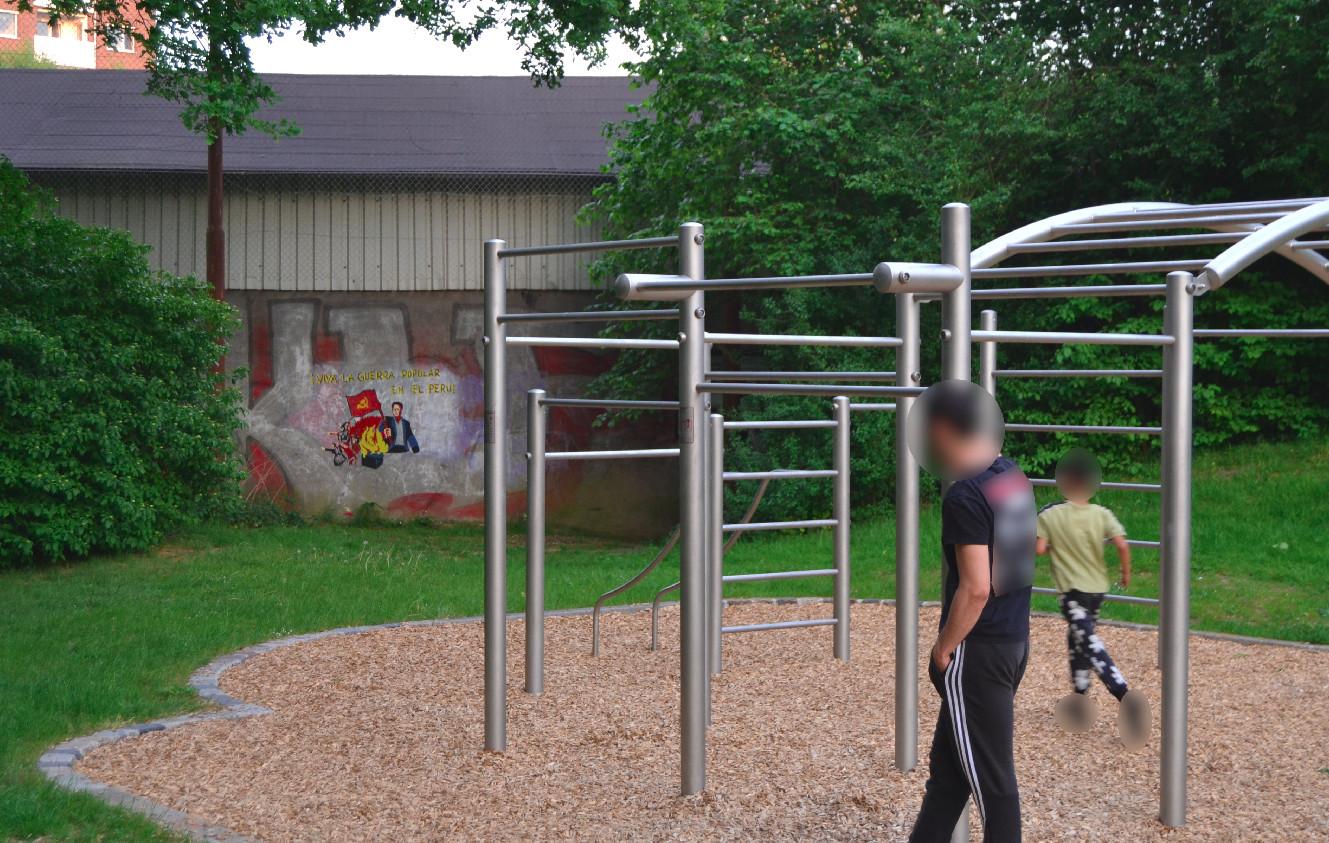 Bremen: Painting on the occasion of the anniversary of the initiation of the People’s War in Peru