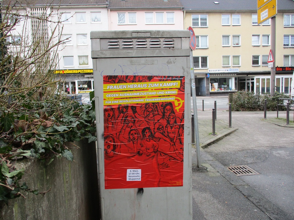 8. März: Propaganda in Wuppertal aufgetaucht