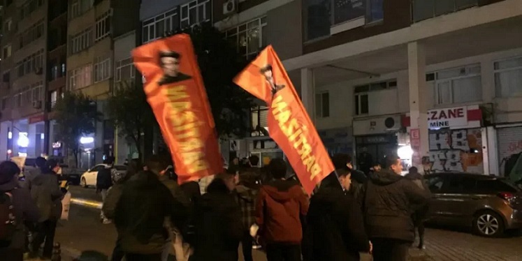 Partizan: Demonstration in Antakya by Partizan and YDG: “Our growing hunger is our rebellion”.