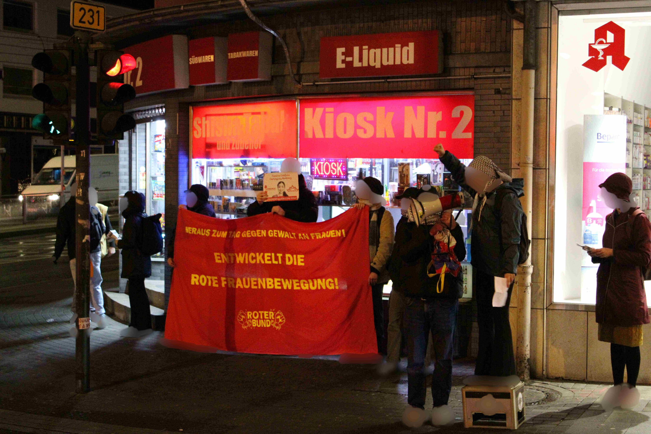 Essen: Blitzkundgebungen in Essen zum 25. November