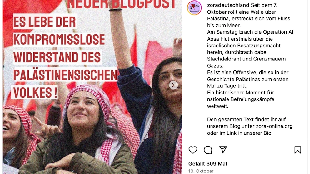 Red Herald: Der deutsche Staat greift die Frauenorganisation ZORA im Rahmen der deutschen Anti-Palästina-Repression an