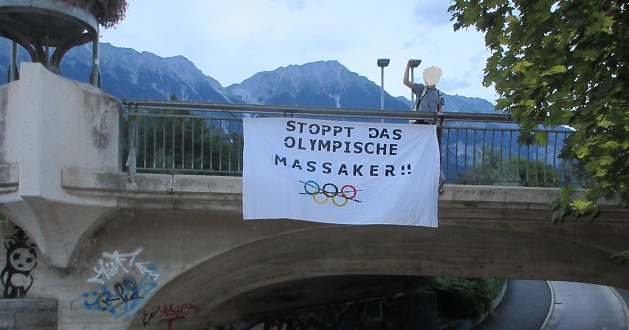 Österreich: Aktionen gegen die Olympiade!