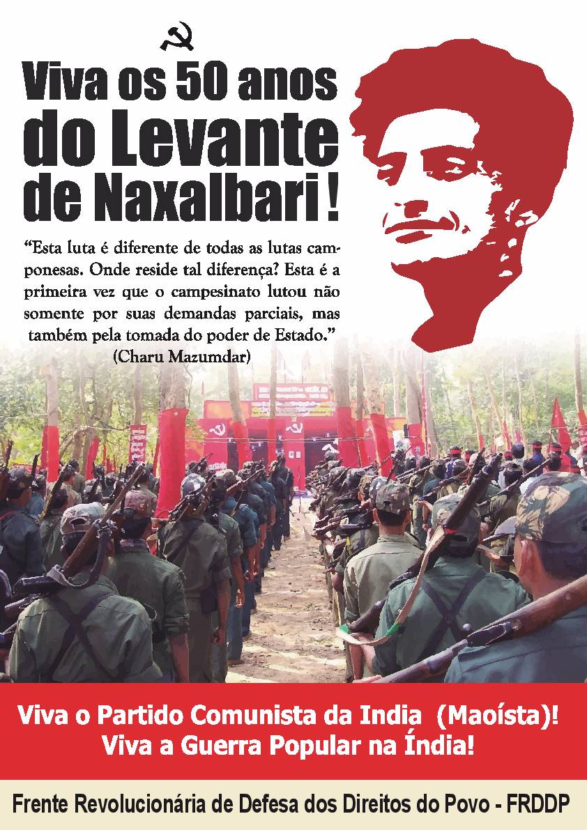 Plakat zum 50. Jahrestag des Naxalbari-Aufstandes