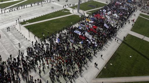 Chile | Santiago | Großdemonstration der kämpfenden Studenten