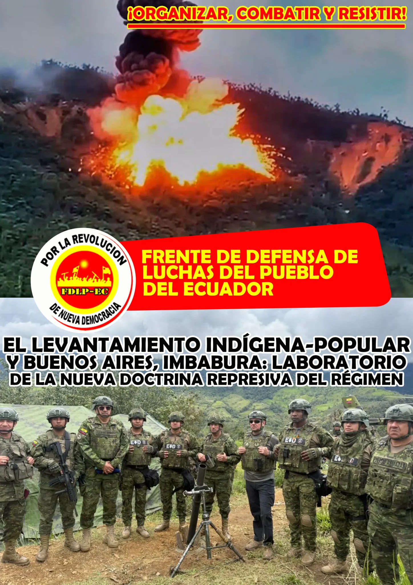 Ecuador: Das Noboa-Regime bombardiert Imbabura