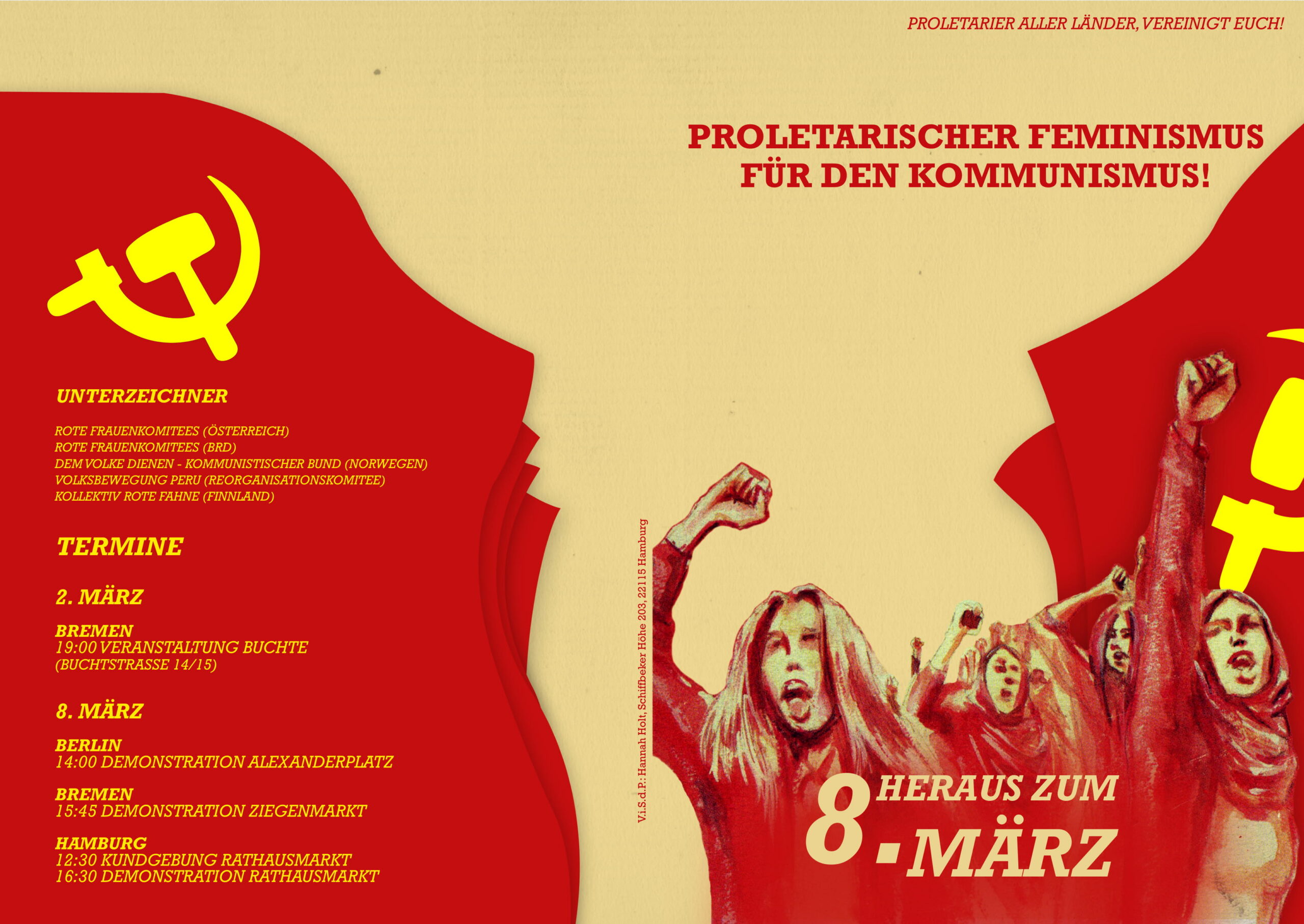 Flugblatt zum 8. März