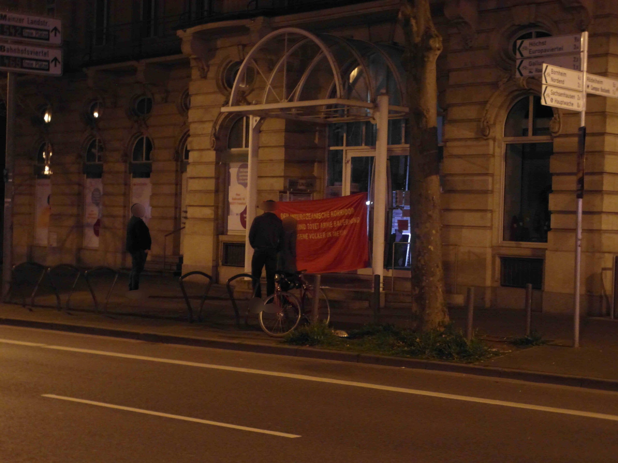 Aktionen zur Unterstützung des Kampfs gegen den Interozeanischen Korridor im Südwesten