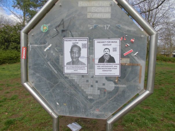 Actions on the day of the political prisoners in Freiburg