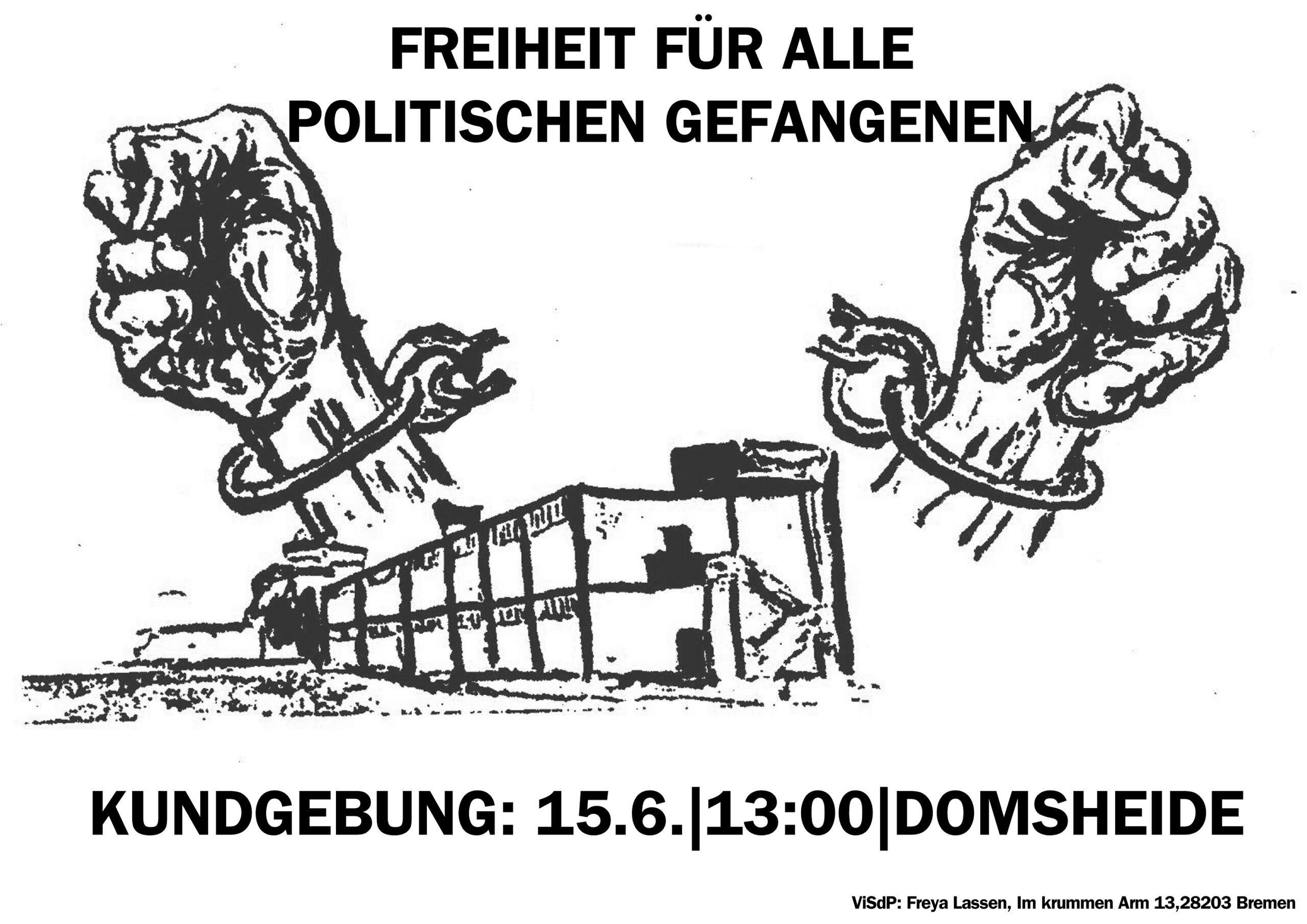 Bremen: Kundgebung „Freiheit für alle politischen Gefangenen!“