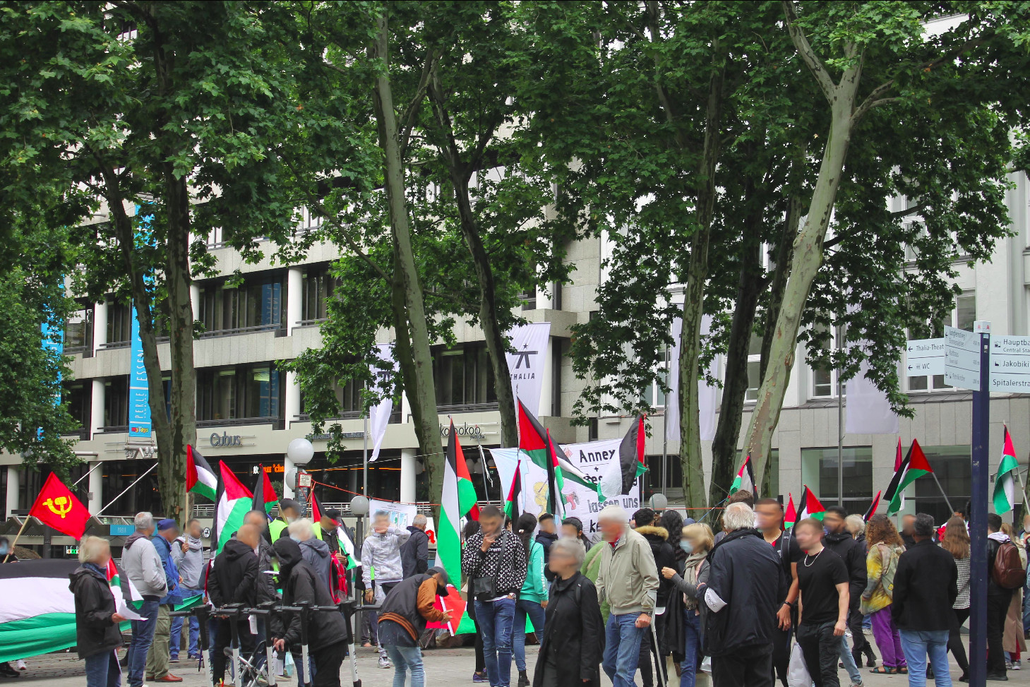 Hamburg: Manifestation against annexation in Palestine.