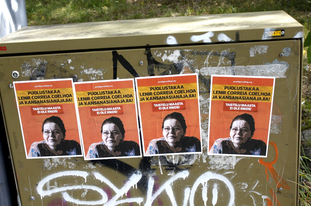 Solidarity Action in Finland with Lenir Correia Coelhon