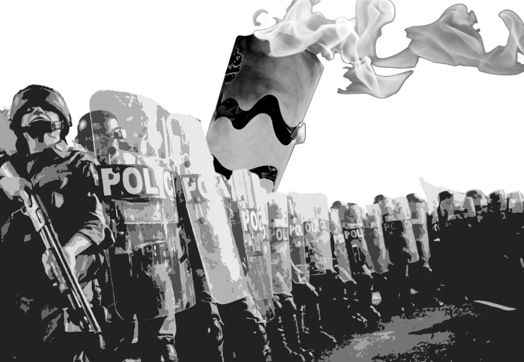 Nieder mit dem olympischen Massaker!