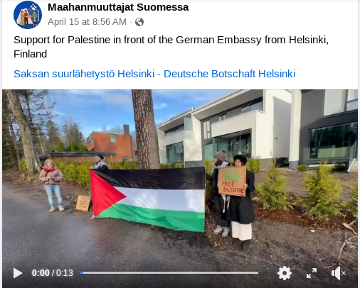 Finnland: Palästina-Solidarität gegen den deutschen Imperialismus