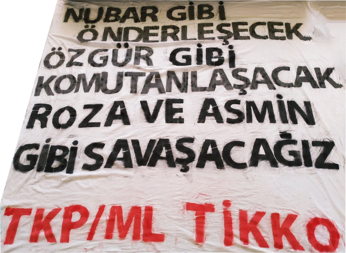 Banner action of the TKP/ML in Istanbul
