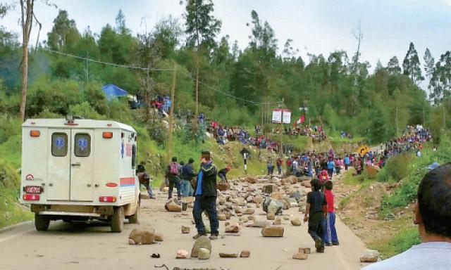 Peru | Apurimac | Streik gegen Elektro Sur